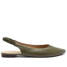 Sapatilha Verde Anacapri Militar Slingback Elástico