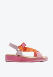 Sandália Papete Lilás E Rosa Anacapri Maya