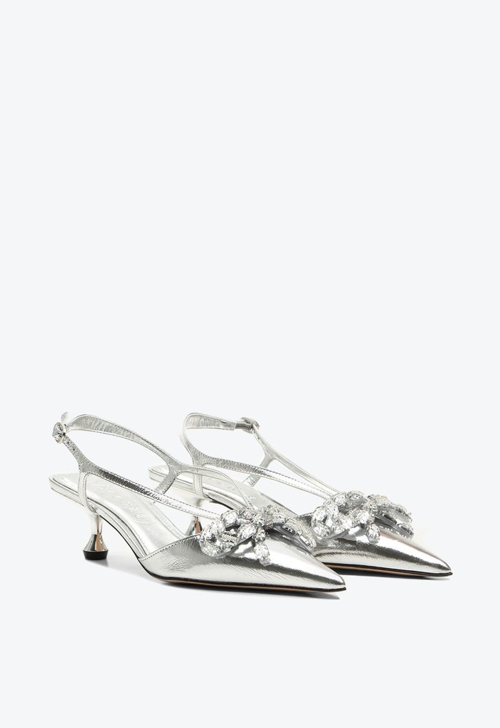 Slingback Servia Prata