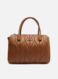 Bolsa Tiracolo Marrom Arezzo Matelassê Média