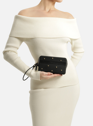 Clutch Preta Alça Sardenha | ZZ MALL