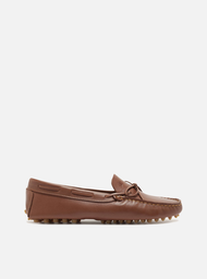 Mocassim Marrom Arezzo Dark Couro Sola Emborrachada Retrô