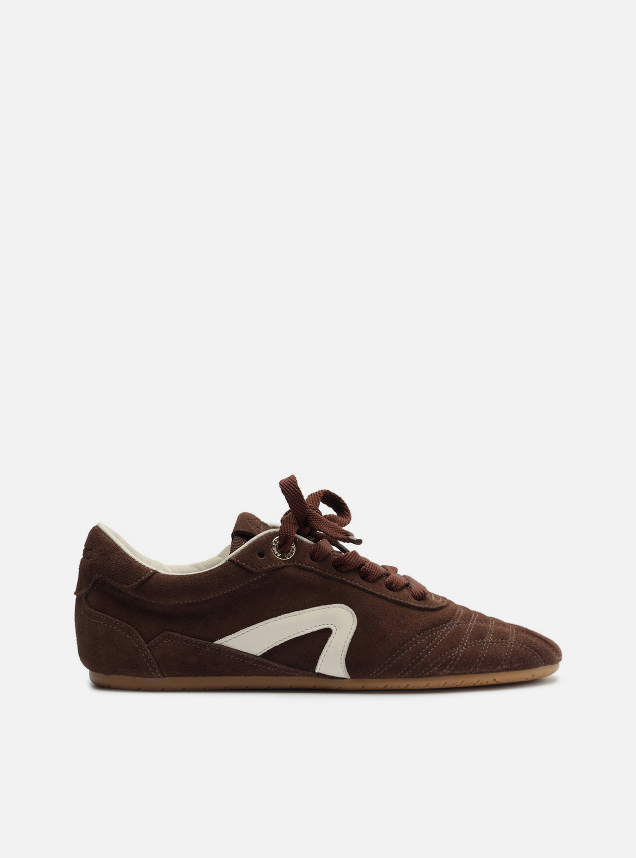 Tênis Marrom Camurça Chuteira Branco | ZZ MALL