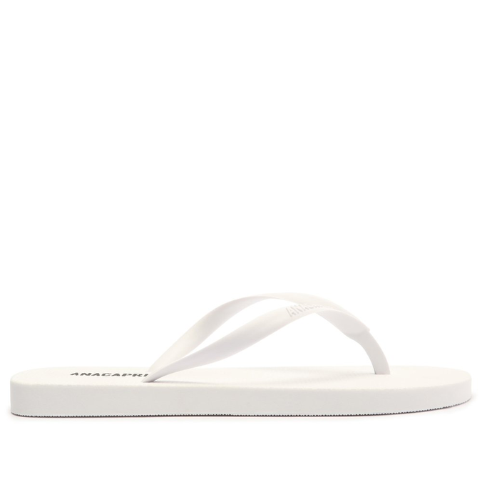 Kit Chinelo Branco e Bolsa Transparente Flork