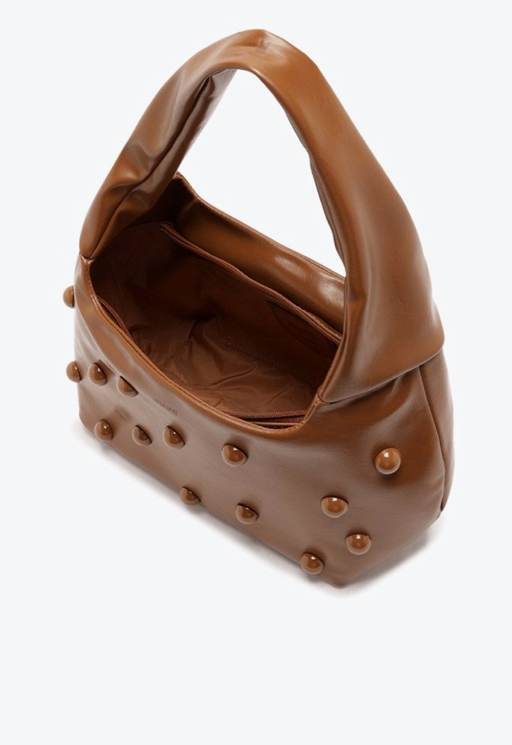 Bolsa Shopping Média Adorno Marrom