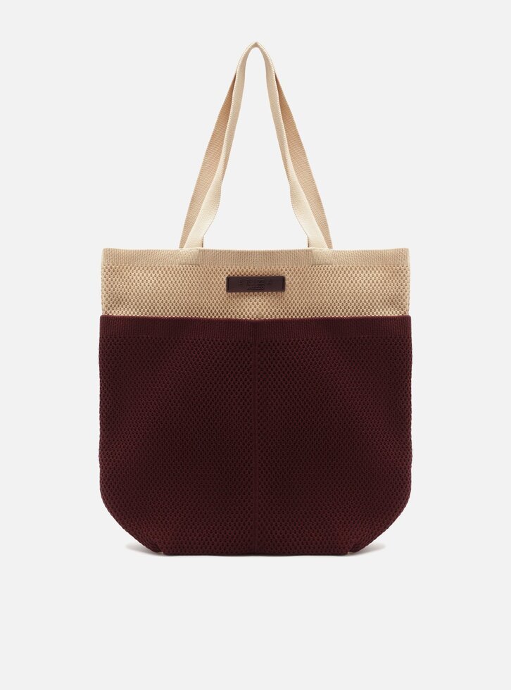 Bolsa Shopping Vermelha Knit Grande Metais Brizza