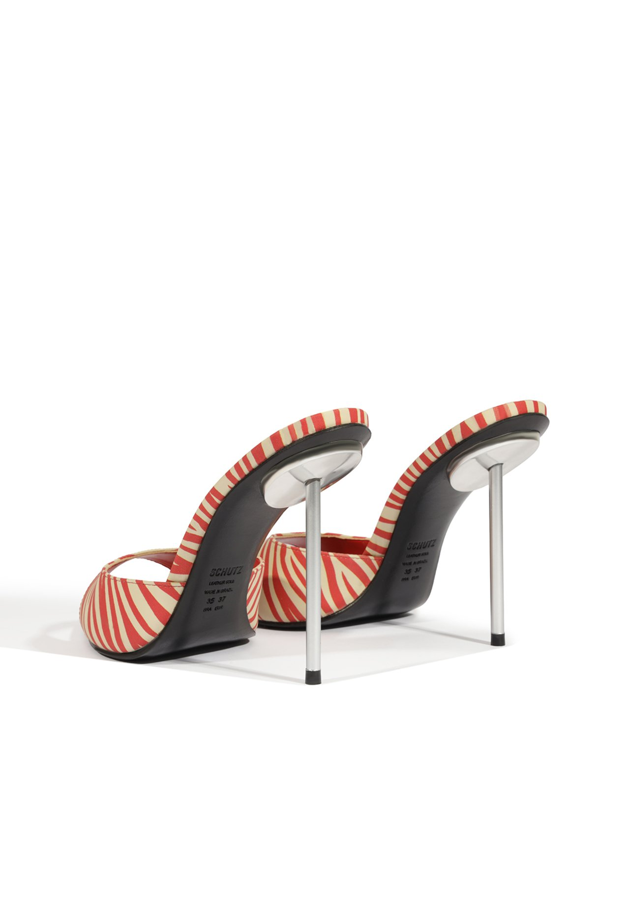 Tamanco Vermelho Schutz Michella Camurça Zebra | ZZ MALL