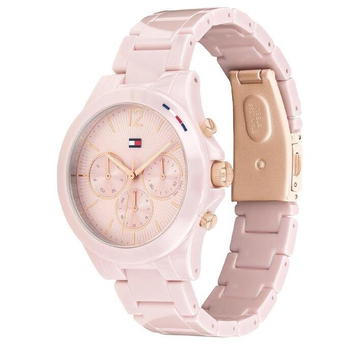 Relógio tommy hilfiger feminino cerâmica rosa Clearance