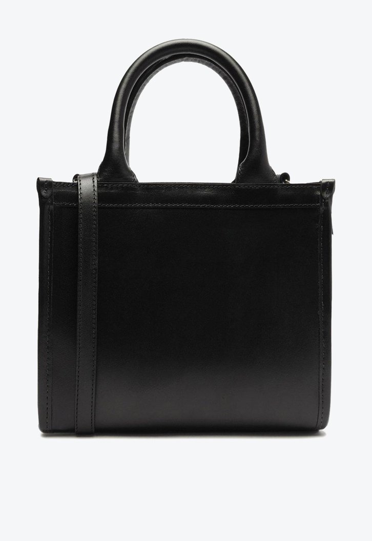 Bolsa Tote Preta Arezzo Liz Média Monograma