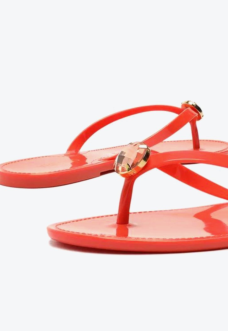 Chinelo Laranja Arezzo Injetado Pedra Wishes