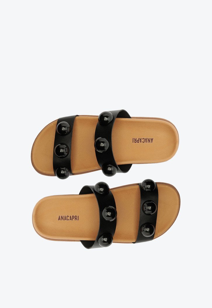 Papete Esferas Couro Preta