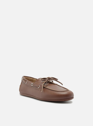 Mocassim Marrom Arezzo Dockside Couro Amarração