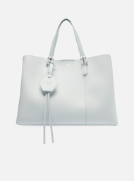 Bolsa Tote Azul Arezzo Grande Bag Charm Hexágono