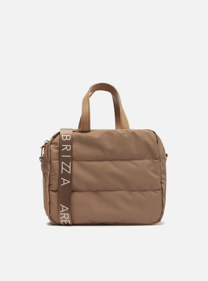 Bolsa Térmica Tiracolo Marrom Nylon Gigi Média | ZZ MALL