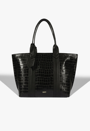 Bolsa Shopping Nay Croco Preta