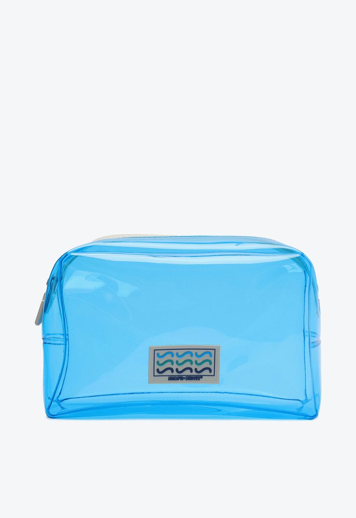 Necessaire Azul Anacapri Média Translúcida Sundown | ZZ MALL