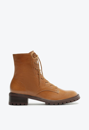 Bota Coturno Marrom Schutz Tratorado Classic Couro