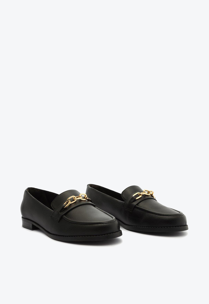 Mocassim Preto Anacapri Corrente