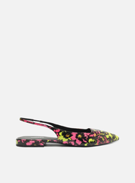 Sapatilha Estampas Arezzo Color Estampa Bico Fino Slingback