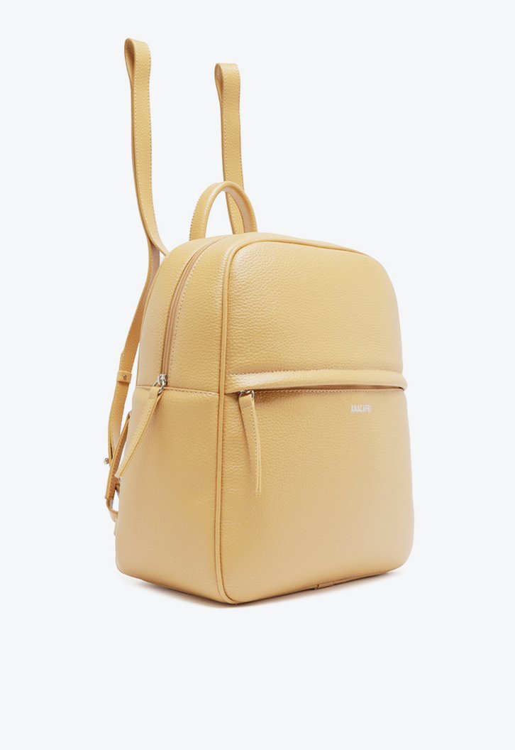 Mochila Média Zíper Básica Amarela