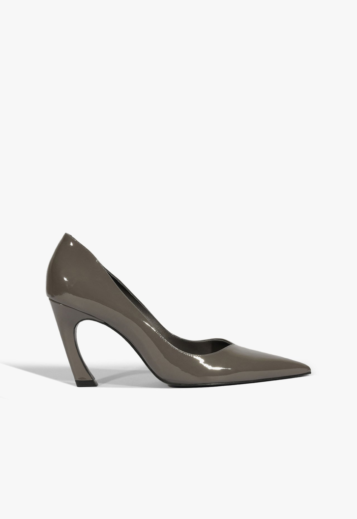 Scarpin Lexi Lo Couro Cinza