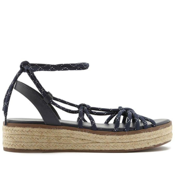 SANDÁLIA AZUL ANACAPRI FLATFORM CORDA MARINHO | ZZ MALL