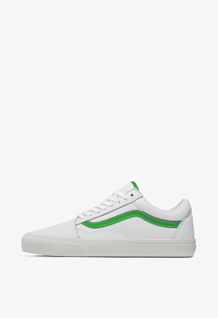 Tênis Old Skool Leather White Green
