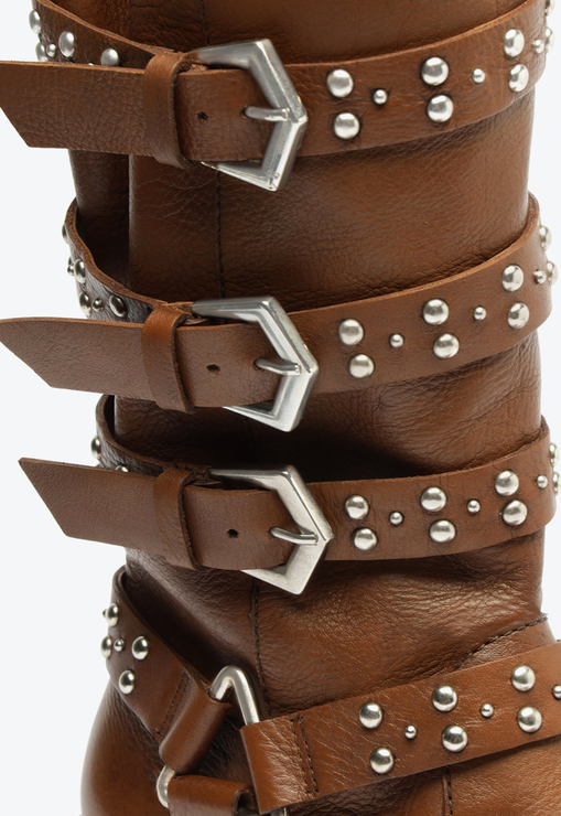 Bota Gene Couro Marrom