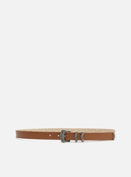 Cinto Marrom Arezzo Couro Fivela Folk