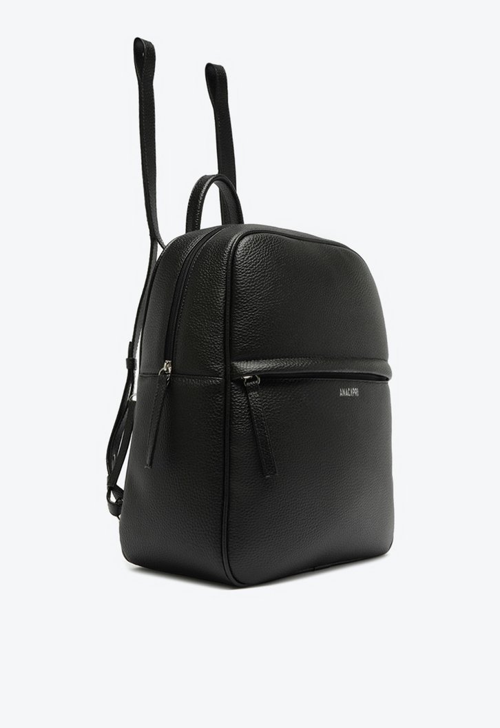 Mochila Média Zíper Básica Preta