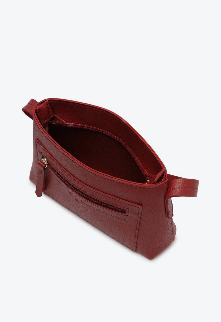 Bolsa Tiracolo Roxa Anacapri Bolso Frontal Média