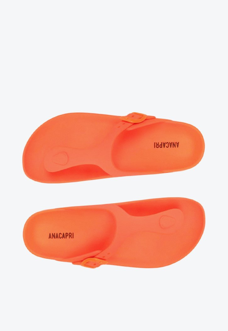 Chinelo Laranja Anacapri Tira Única Fivela