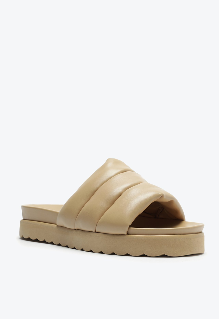 Sandália Slide Maisha Bege