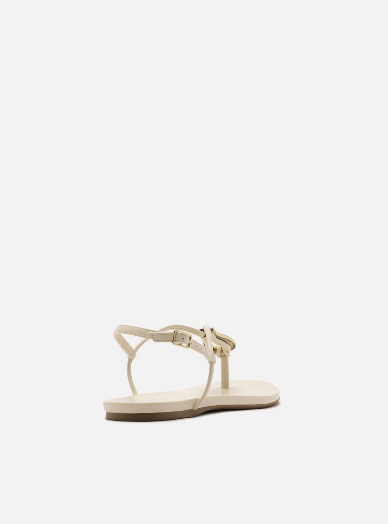 Sandália Rasteira Off White Slim Metal Dourado | ZZ MALL