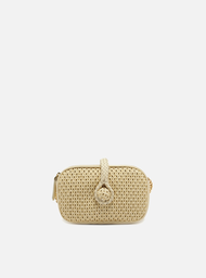 Tiracolo Off White Couro Pequena Tressê Lenny