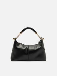 Bolsa Tiracolo Marrom Couro Média Alça Metais | ZZ MALL