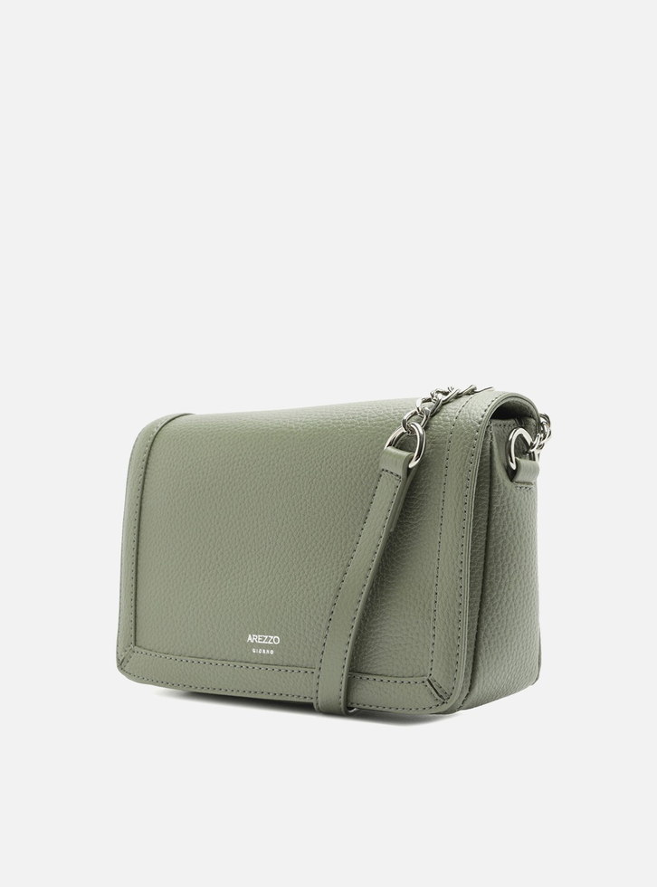 Bolsa Tiracolo Verde Arezzo Pequena