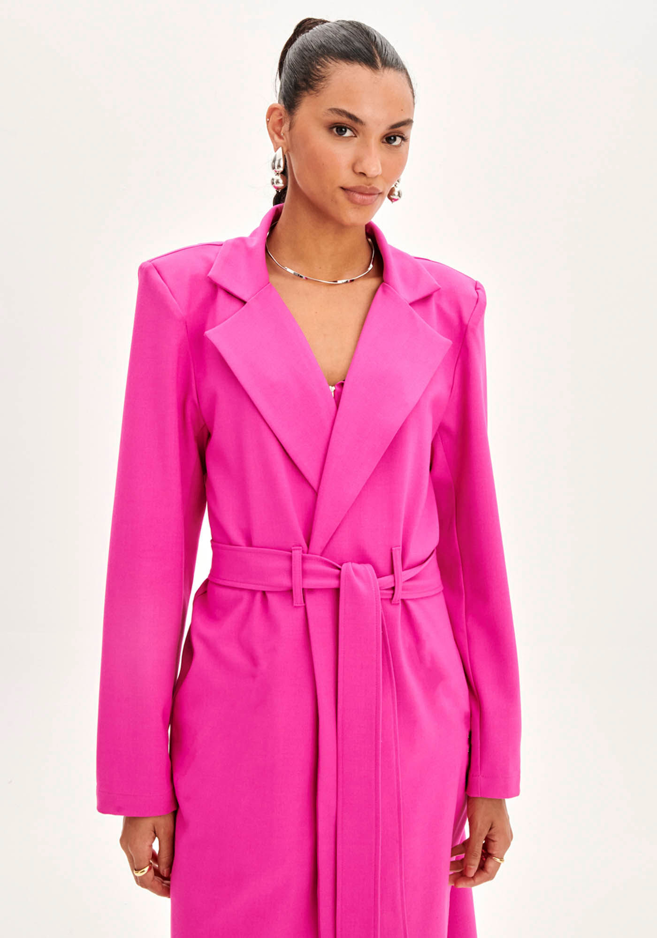 Trench Coat Rosa My Favorite Midi | ZZ MALL