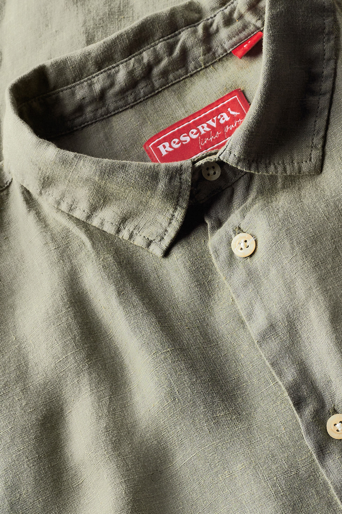 CAMISA VERDE RESERVA LINHO