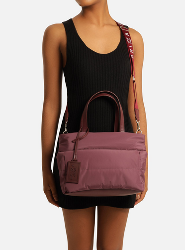 Bolsa Tiracolo Bordô Nylon Gigi Pequena | ZZ MALL