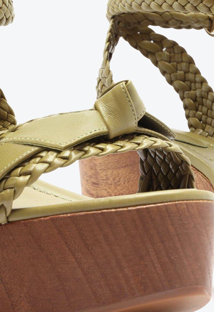 Clarita Woven Clog 110 Silvergreen