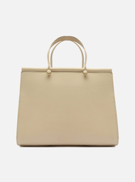 Bolsa Shopping Off-white Arezzo Couro Hailey Grande