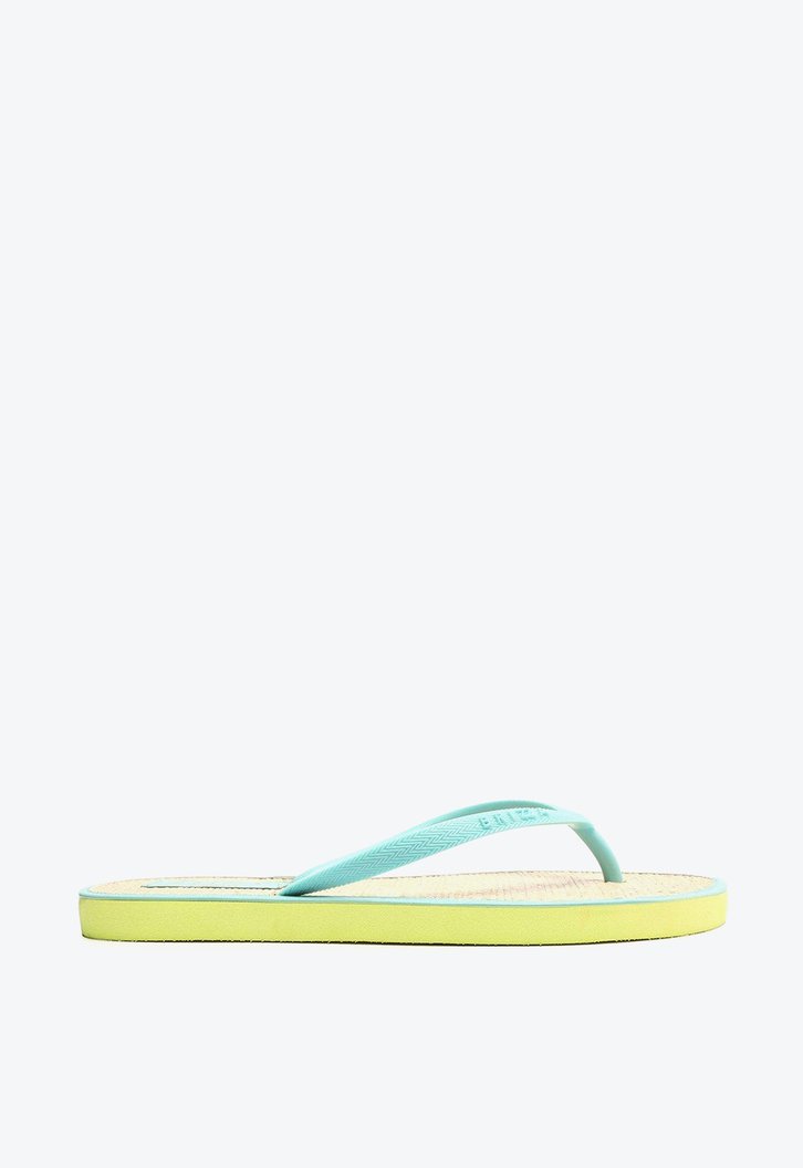 Chinelo De Dedo Amarelo Brizza  Capri Jelly Bico Redondo