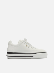 Tênis Flatform Branco Preto Arezzo Couro