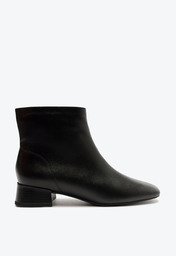 Bota Preta Anacapri Bico Quadrado Salto Bloco