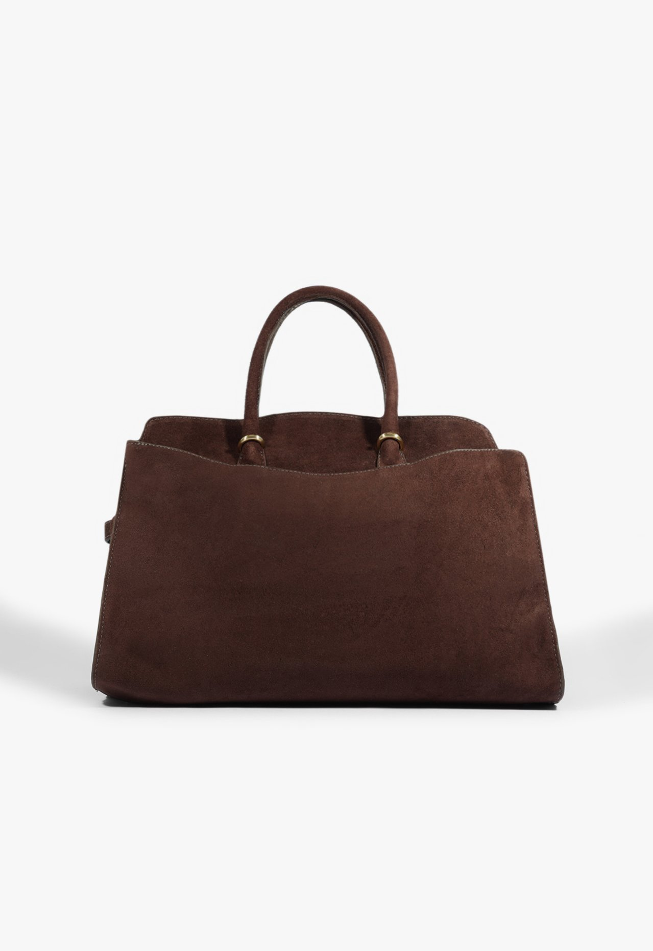 Schutz Bolsa Shopping Rush Camurça Marrom | S5001829120003