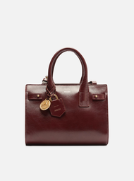 Bolsa Tote Vinho Arezzo Couro Média