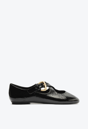 Sapatilha Casual Preta Schutz Flats Couro