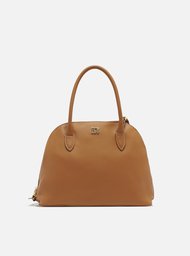 Bolsa Tote Marrom Arezzo Couro Média Assinatura