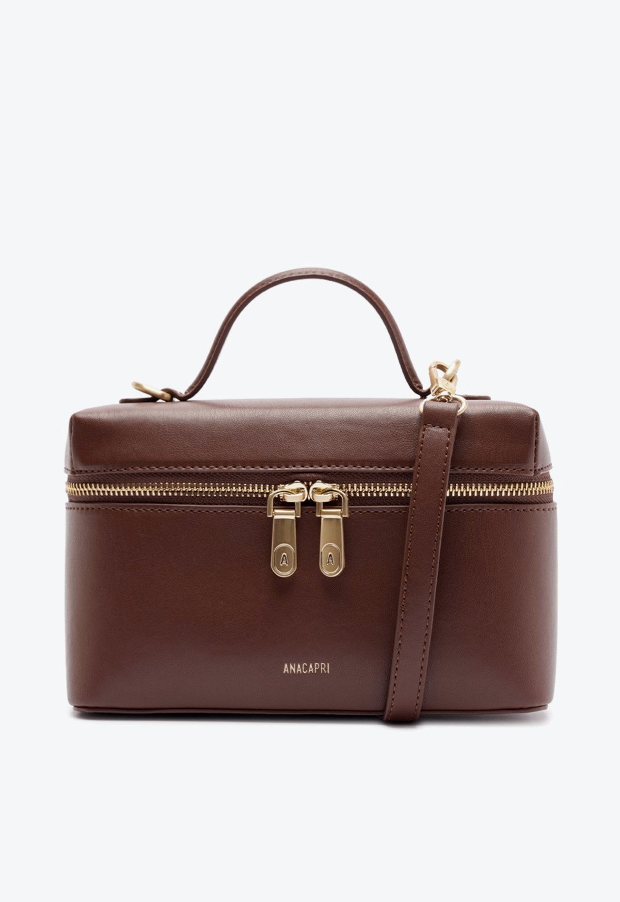 えり Bolsa Tiracolo Média Alça Corrente Marrom | ZZ MALL